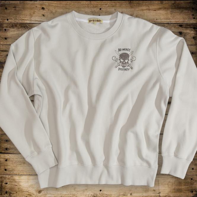 Sweatshirt No Mercy / dirty white XL